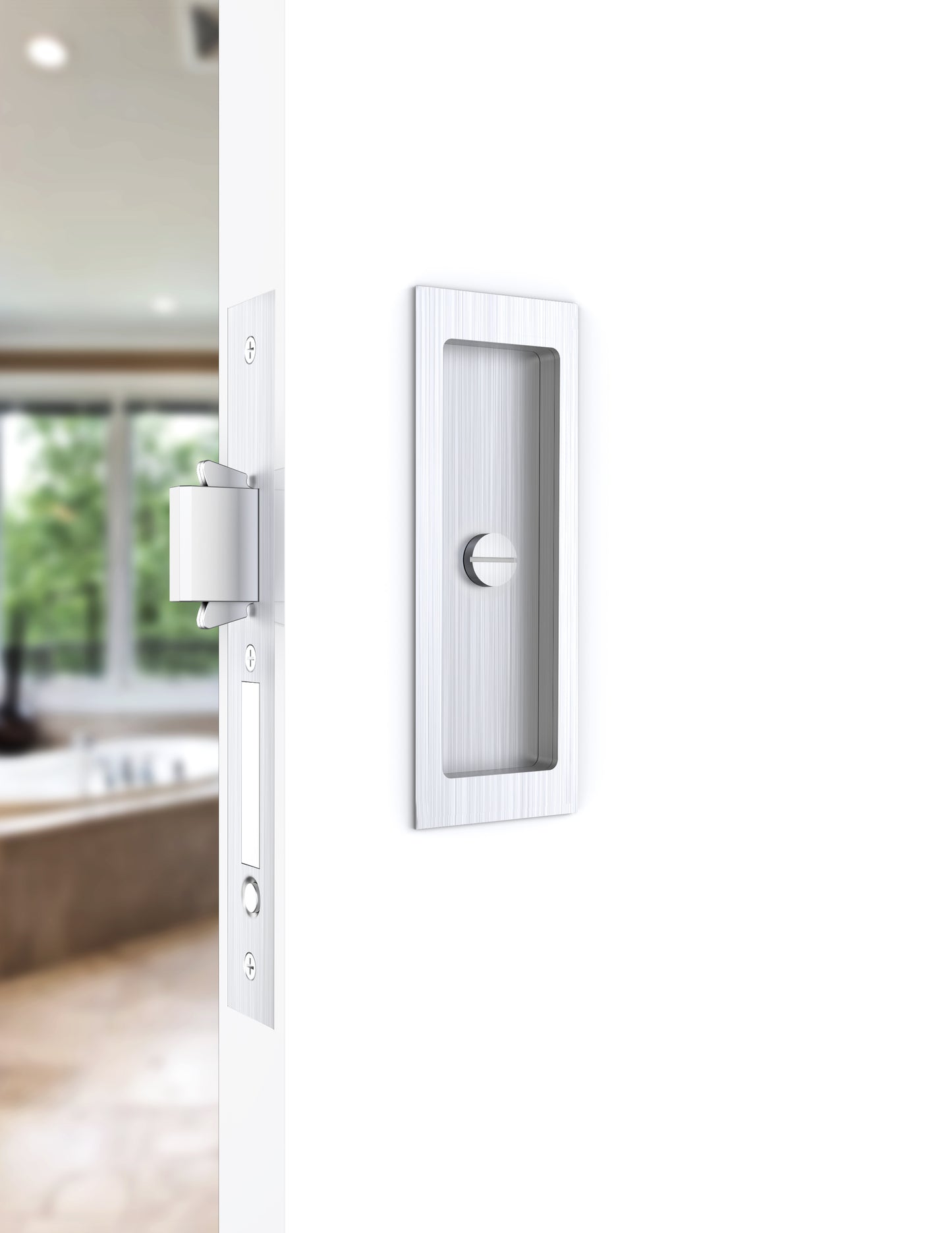 Magnetic Squared Flush Pull - Privacy Set